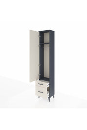 Arges Dolap 2 Raflı 2 Çekmeceli Tek Askılı 44x30x221 - S28M018V4A