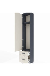 Arges Dolap 2 Raflı 2 Çekmeceli Tek Askılı 44x30x221 - S28M018V4A