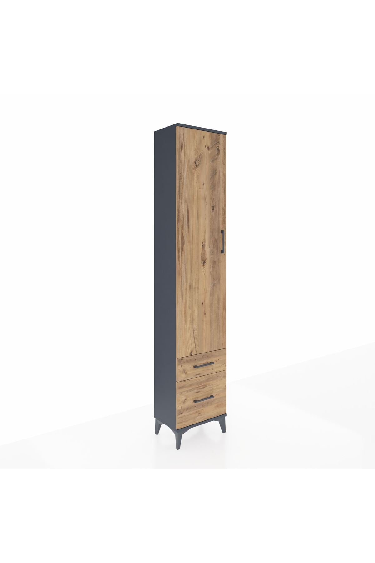 Arges Dolap 2 Raflı 2 Çekmeceli Tek Askılı 44x30x221 - S28M018V6A