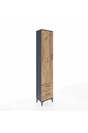 Arges Dolap 2 Raflı 2 Çekmeceli Tek Askılı 44x30x221 - S28M018V6A