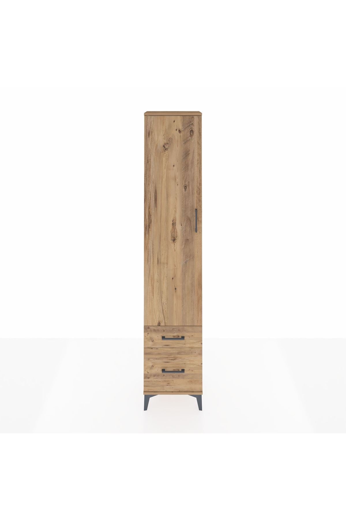 Arges Dolap 2 Raflı 2 Çekmeceli Tek Askılı 44x30x221 - S28M018V9A