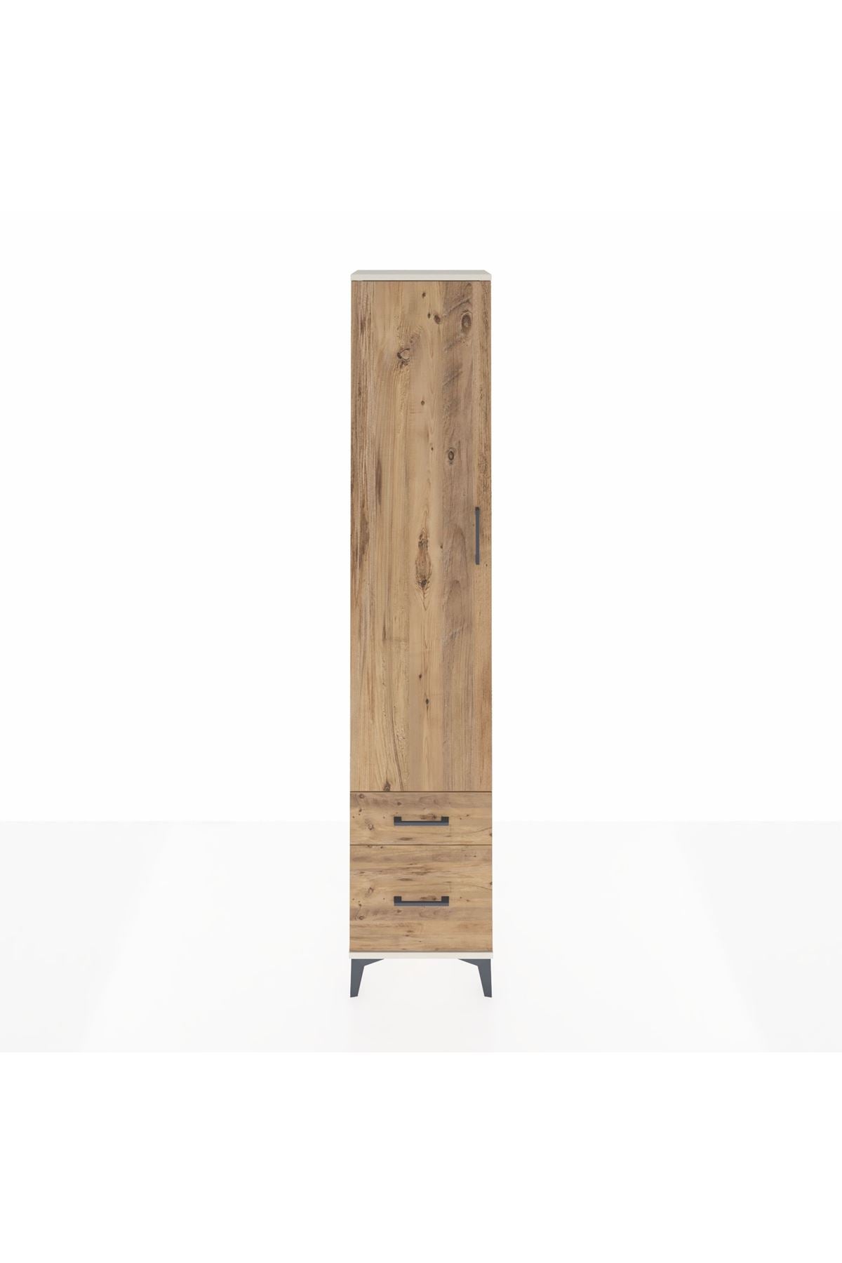 Arges Dolap 4 Raflı 2 Çekmeceli Tek Kapaklı 44x30x221 - S28M019V3A