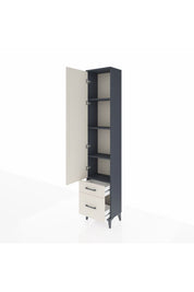 Arges Dolap 4 Raflı 2 Çekmeceli Tek Kapaklı 44x30x221 - S28M019V4A