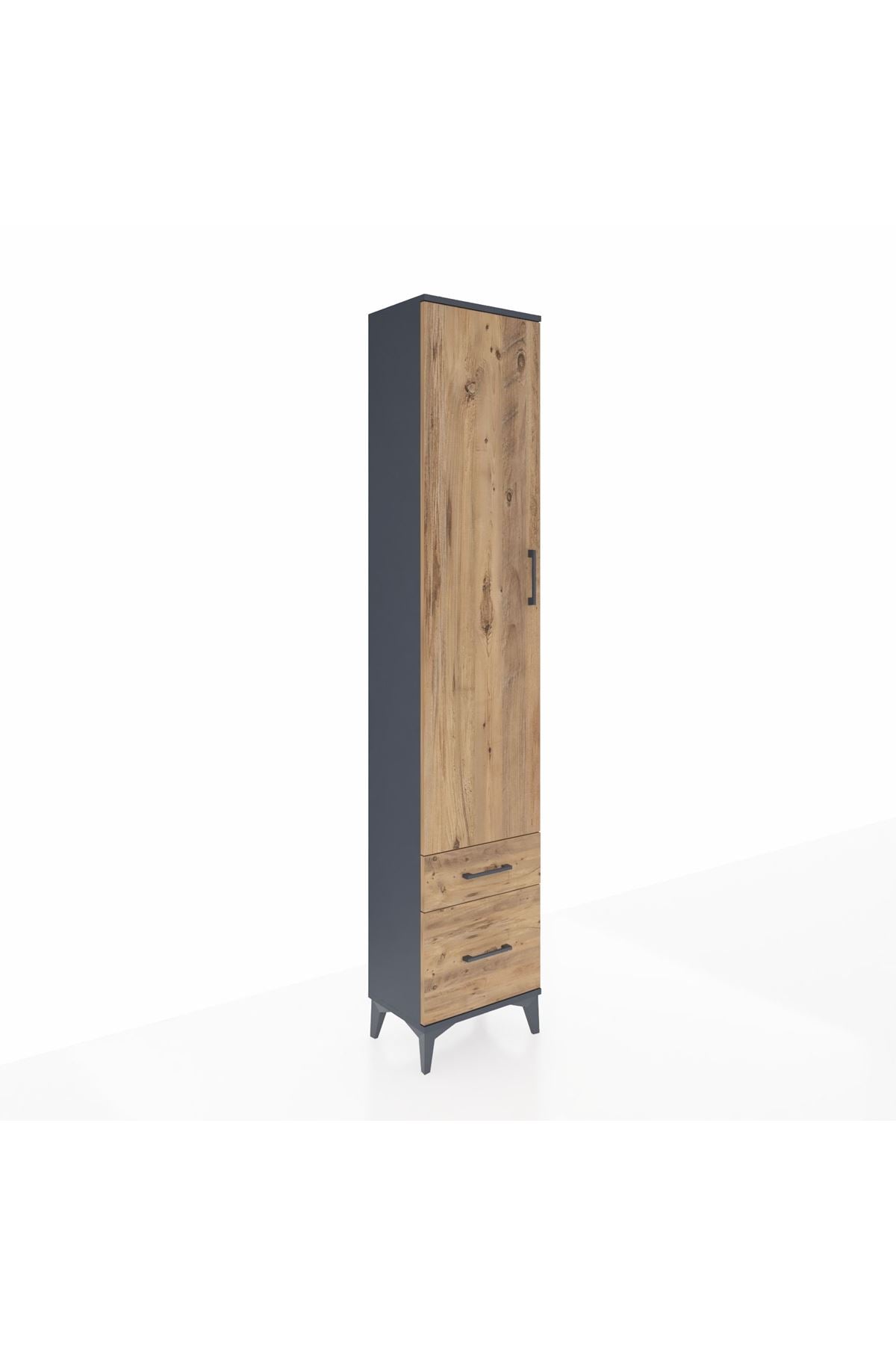 Arges Dolap 4 Raflı 2 Çekmeceli Tek Kapaklı 44x30x221 - S28M019V6A