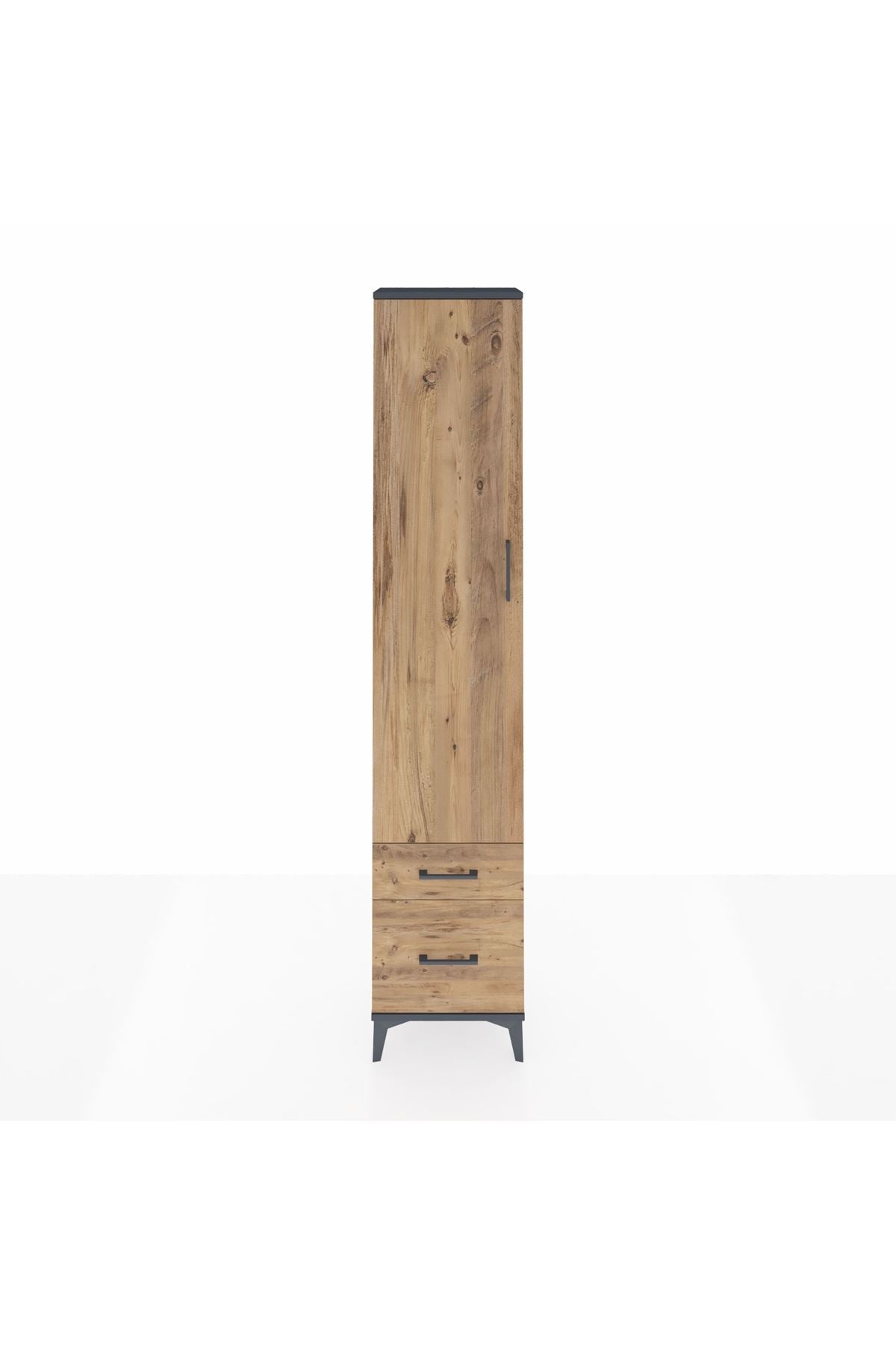 Arges Dolap 4 Raflı 2 Çekmeceli Tek Kapaklı 44x30x221 - S28M019V6A