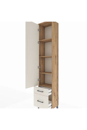 Arges Dolap 4 Raflı 2 Çekmeceli Tek Kapaklı 44x30x221 - S28M019V7A