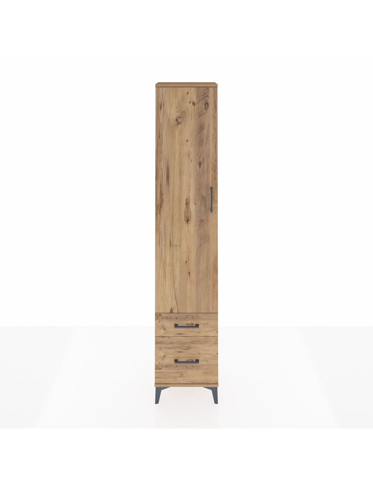 Arges Dolap 4 Raflı 2 Çekmeceli Tek Kapaklı 44x30x221 - S28M019V9A