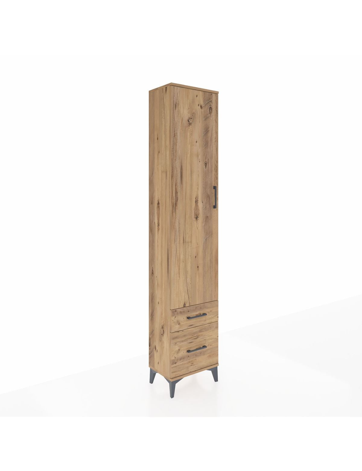 Arges Dolap 4 Raflı 2 Çekmeceli Tek Kapaklı 44x30x221 - S28M019V9A