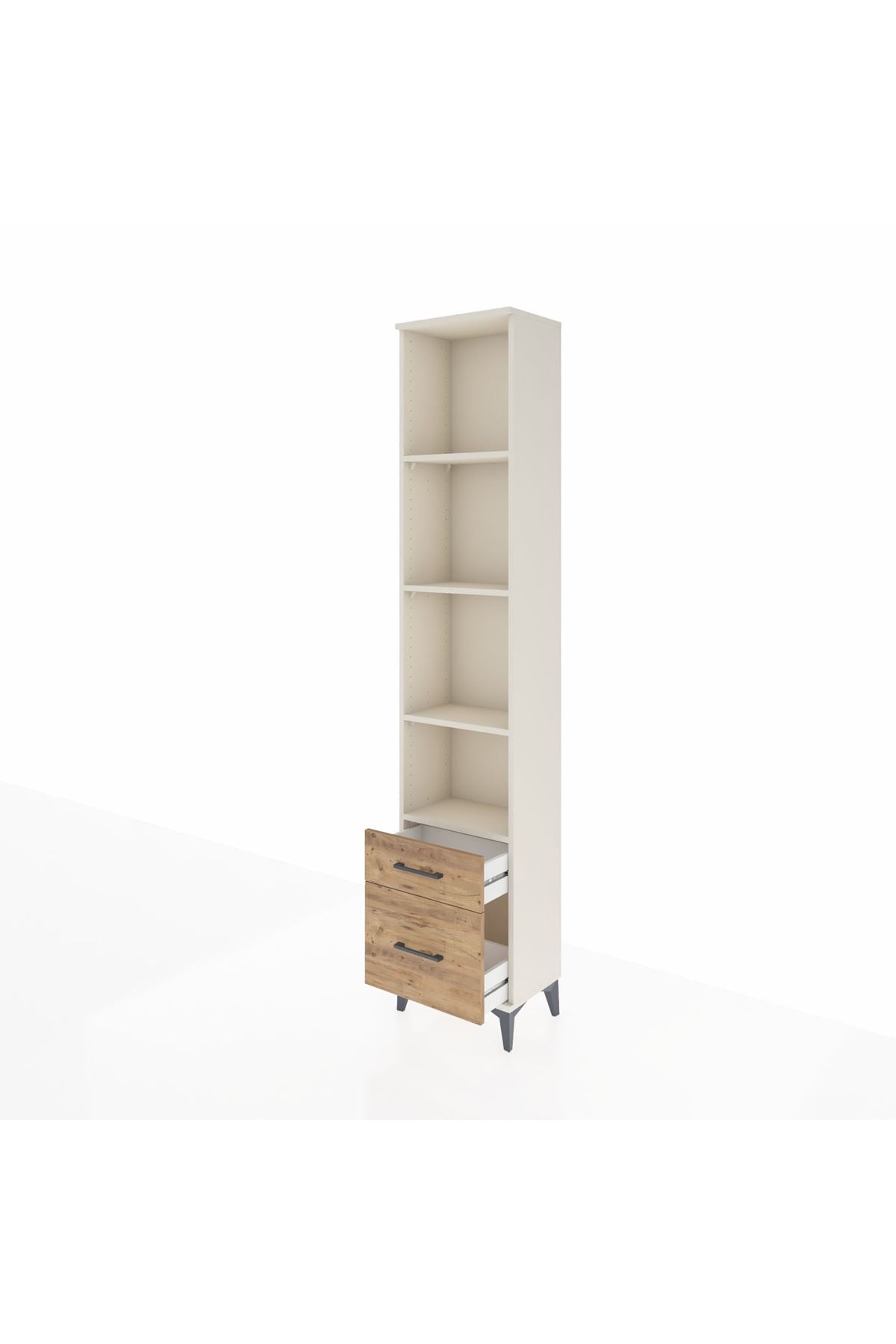Arges Dolap 4 Raflı 2 Çekmeceli 44x30x221 - S28M020V3A