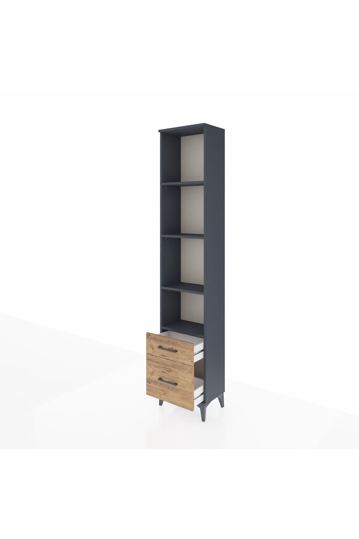 Arges Dolap 4 Raflı 2 Çekmeceli 44x30x221 - S28M020V6A