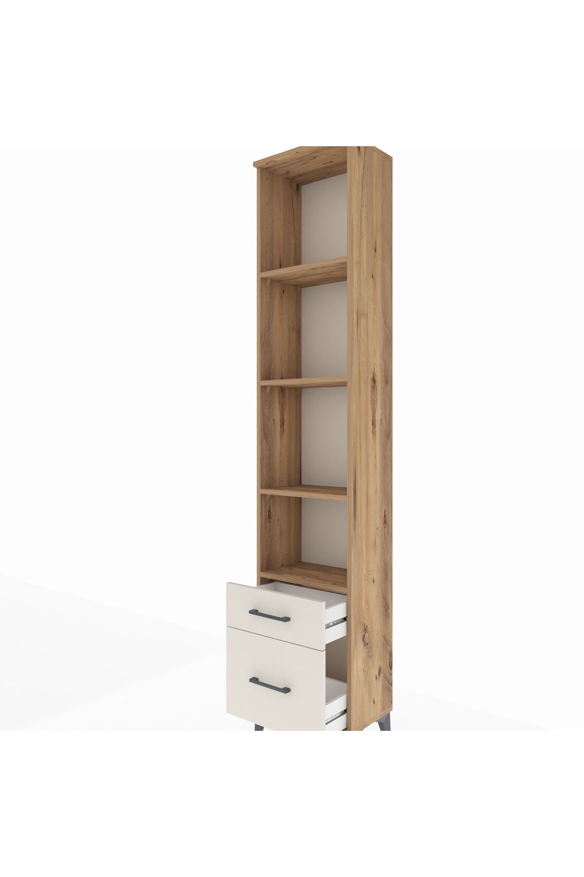 Arges Dolap 4 Raflı 2 Çekmeceli 44x30x221 - S28M020V7A