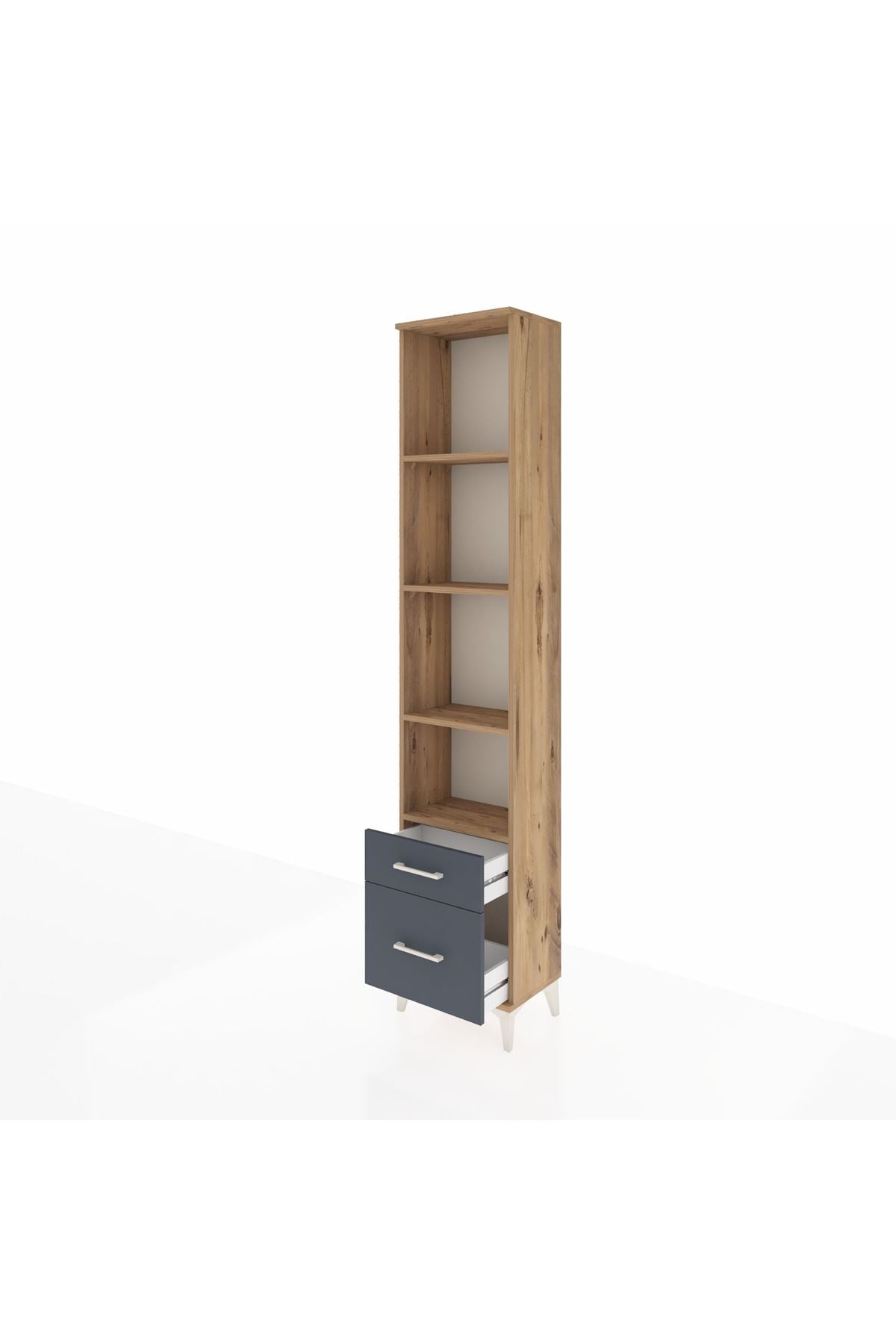 Arges Dolap 4 Raflı 2 Çekmeceli 44x30x221 - S28M020V8A