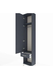 Arges Dolap 2 Raflı Tek Çekmeceli Tek Askılı 44x30x221 - S28M021V5A