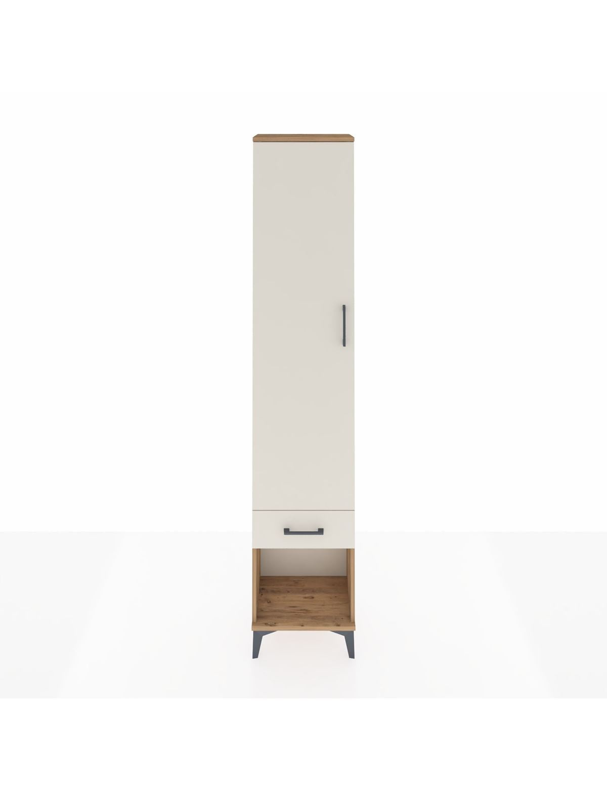 Arges Dolap 2 Raflı Tek Çekmeceli Tek Askılı 44x30x221 - S28M021V7A