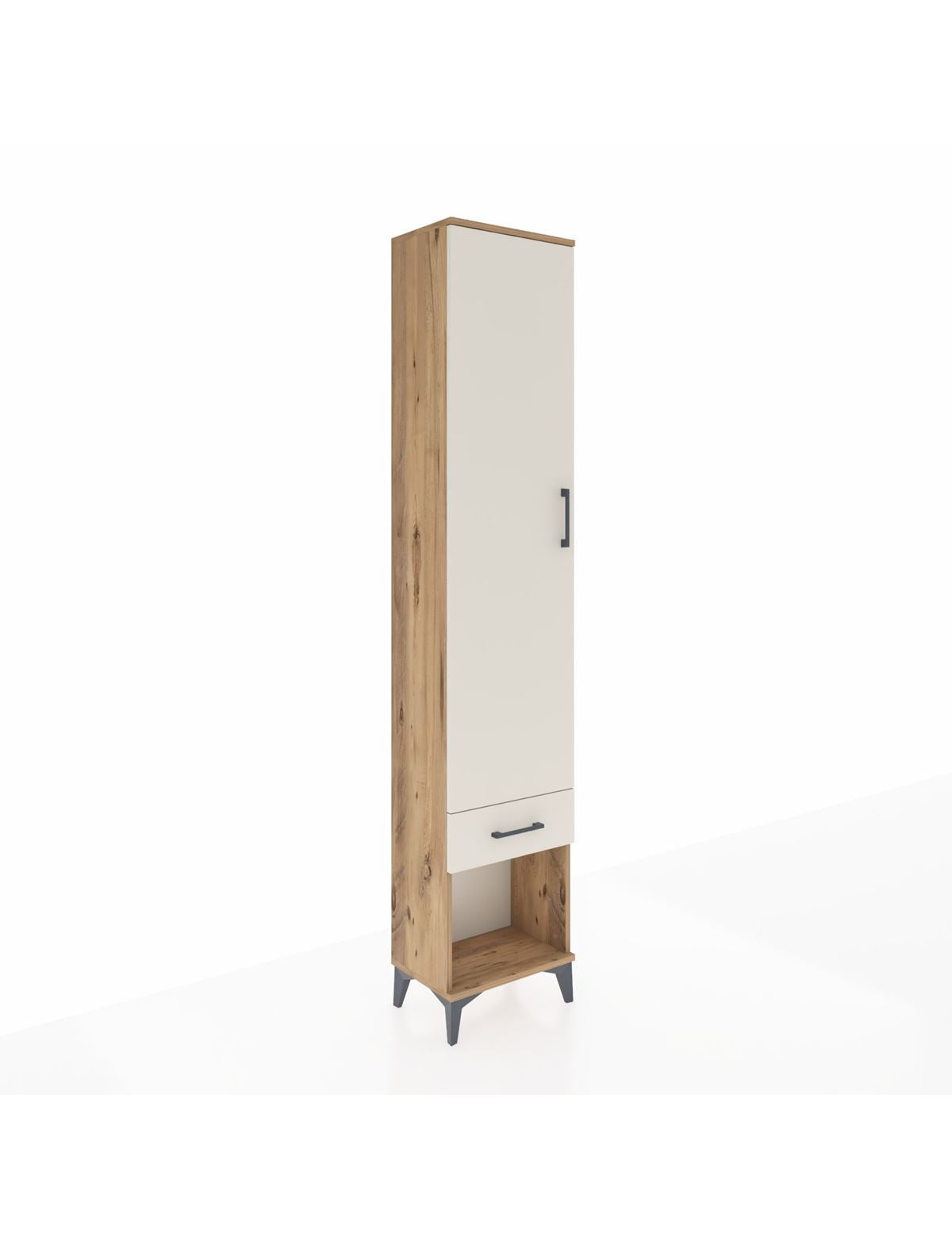 Arges Dolap 2 Raflı Tek Çekmeceli Tek Askılı 44x30x221 - S28M021V7A