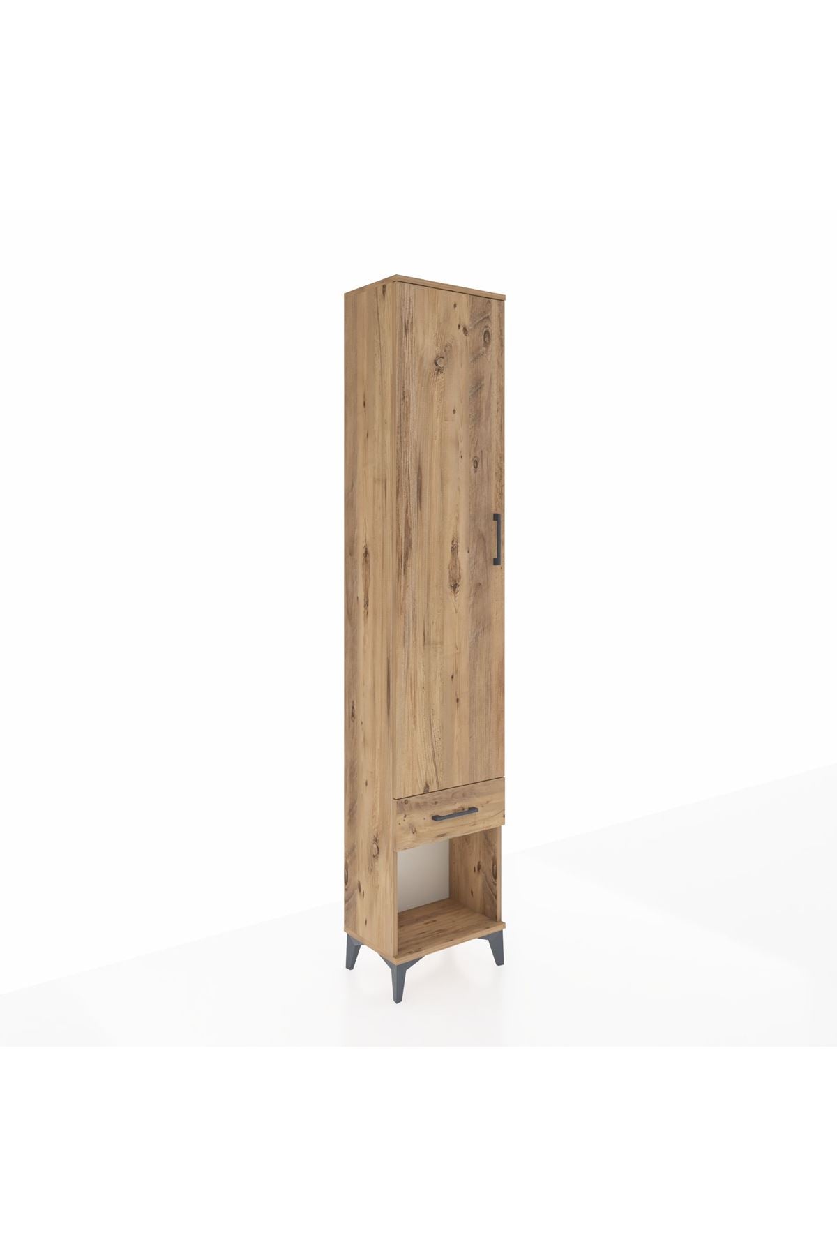 Arges Dolap 2 Raflı Tek Çekmeceli Tek Askılı 44x30x221 - S28M021V9A