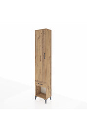 Arges Dolap 2 Raflı Tek Çekmeceli Tek Askılı 44x30x221 - S28M021V9A