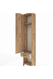Arges Dolap 2 Raflı Tek Çekmeceli Tek Askılı 44x30x221 - S28M021V9A