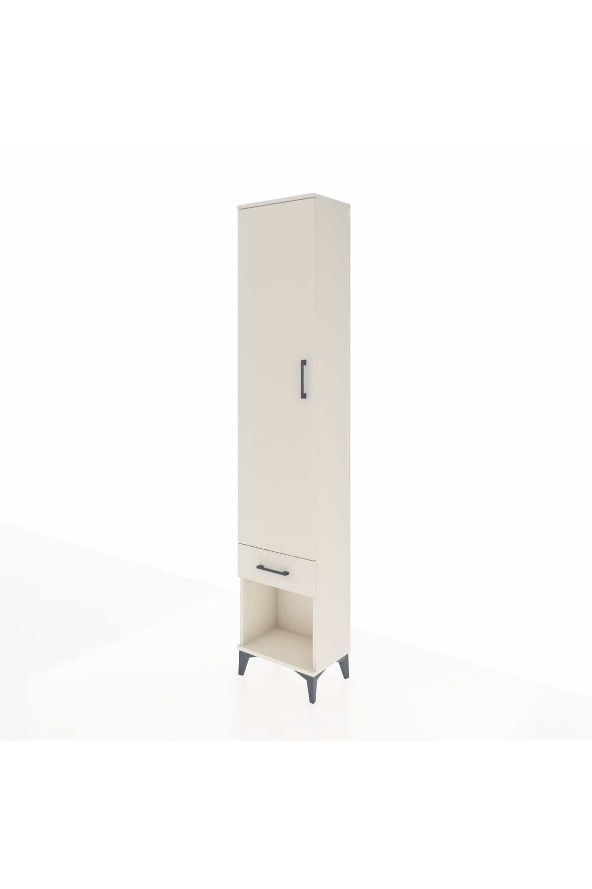 Arges Dolap 4 Raflı Tek Çekmeceli Tek Kapaklı 44x30x221 - S28M022V1A