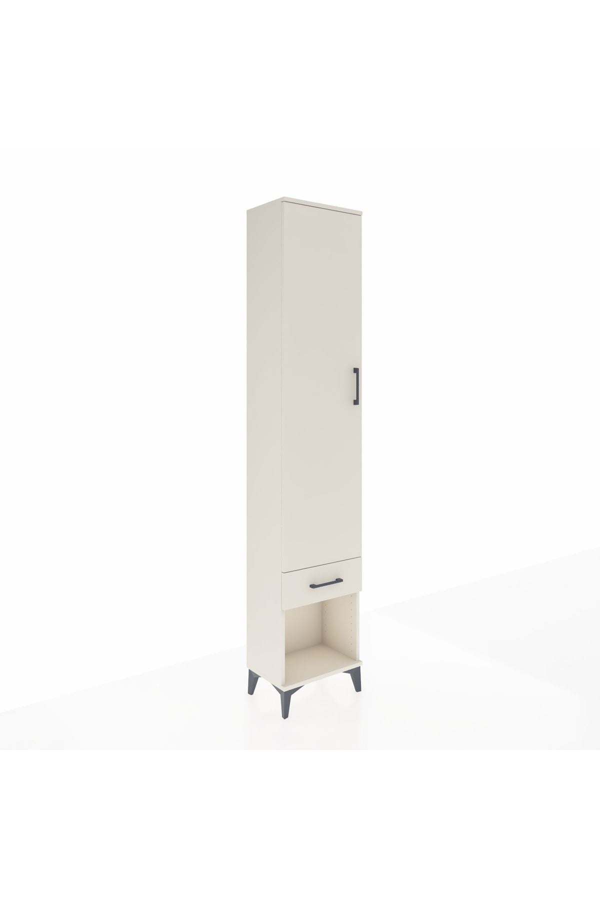 Arges Dolap 4 Raflı Tek Çekmeceli Tek Kapaklı 44x30x221 - S28M022V1A