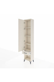 Arges Dolap 4 Raflı Tek Çekmeceli Tek Kapaklı 44x30x221 - S28M022V1A