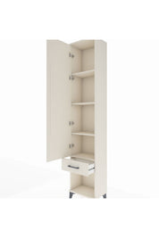 Arges Dolap 4 Raflı Tek Çekmeceli Tek Kapaklı 44x30x221 - S28M022V1A