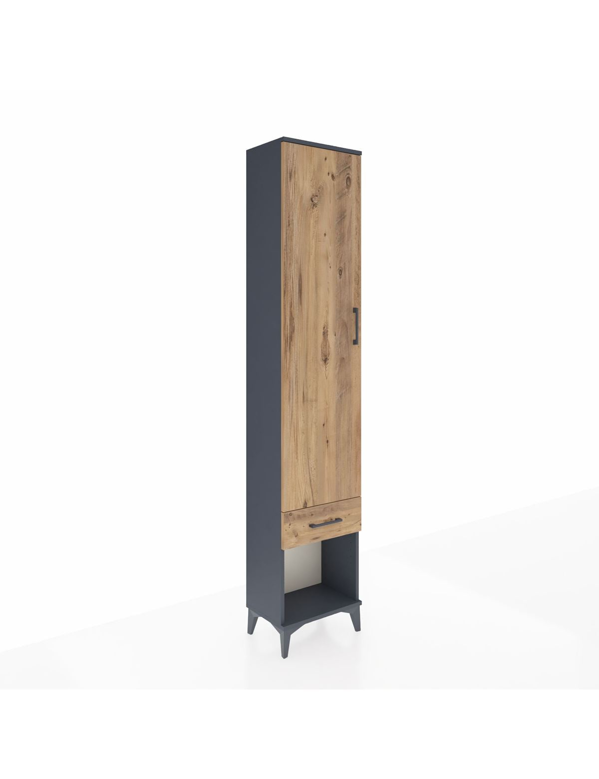 Arges Dolap 4 Raflı Tek Çekmeceli Tek Kapaklı 44x30x221 - S28M022V6A