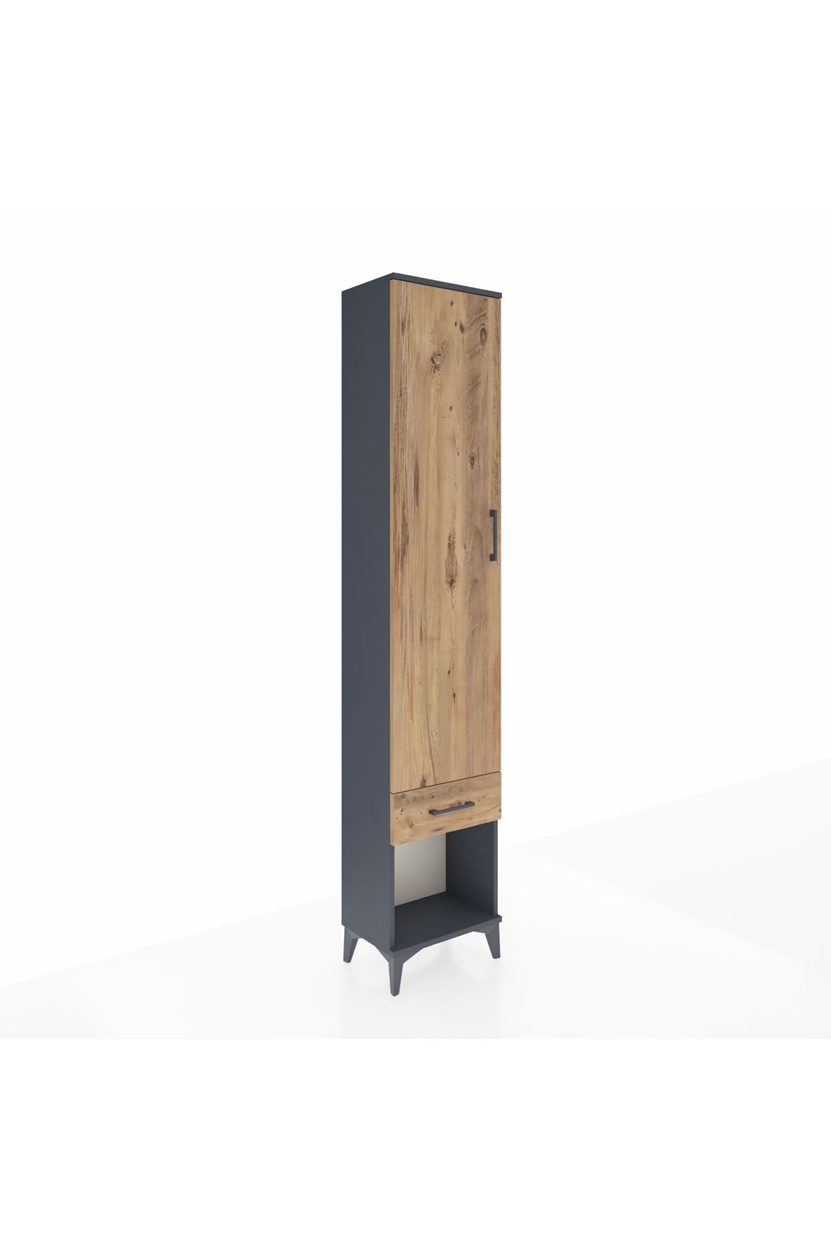 Arges Dolap 4 Raflı Tek Çekmeceli Tek Kapaklı 44x30x221 - S28M022V6A