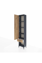 Arges Dolap 4 Raflı Tek Çekmeceli Tek Kapaklı 44x30x221 - S28M022V6A