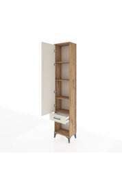 Arges Dolap 4 Raflı Tek Çekmeceli Tek Kapaklı 44x30x221 - S28M022V7A