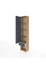 Arges Dolap 4 Raflı Tek Çekmeceli Tek Kapaklı 44x30x221 - S28M022V8A