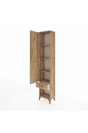Arges Dolap 4 Raflı Tek Çekmeceli Tek Kapaklı 44x30x221 - S28M022V9A