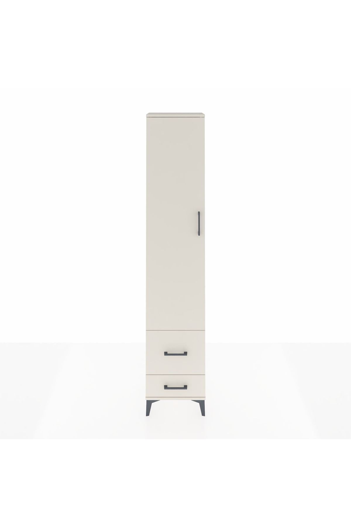 Arges Dolap 2 Raflı 2 Çekmeceli Tek Askılı 44x30x221 - S28M023V1A