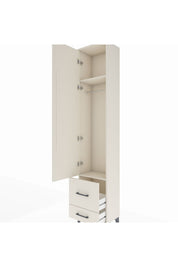 Arges Dolap 2 Raflı 2 Çekmeceli Tek Askılı 44x30x221 - S28M023V1A