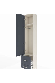 Arges Dolap 2 Raflı 2 Çekmeceli Tek Askılı 44x30x221 - S28M023V2A