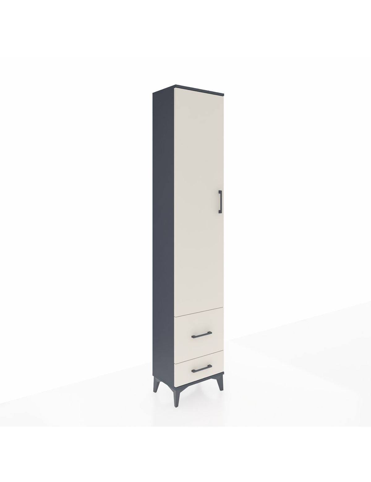 Arges Dolap 2 Raflı 2 Çekmeceli Tek Askılı 44x30x221 - S28M023V4A