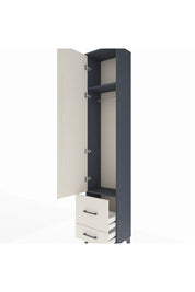 Arges Dolap 2 Raflı 2 Çekmeceli Tek Askılı 44x30x221 - S28M023V4A