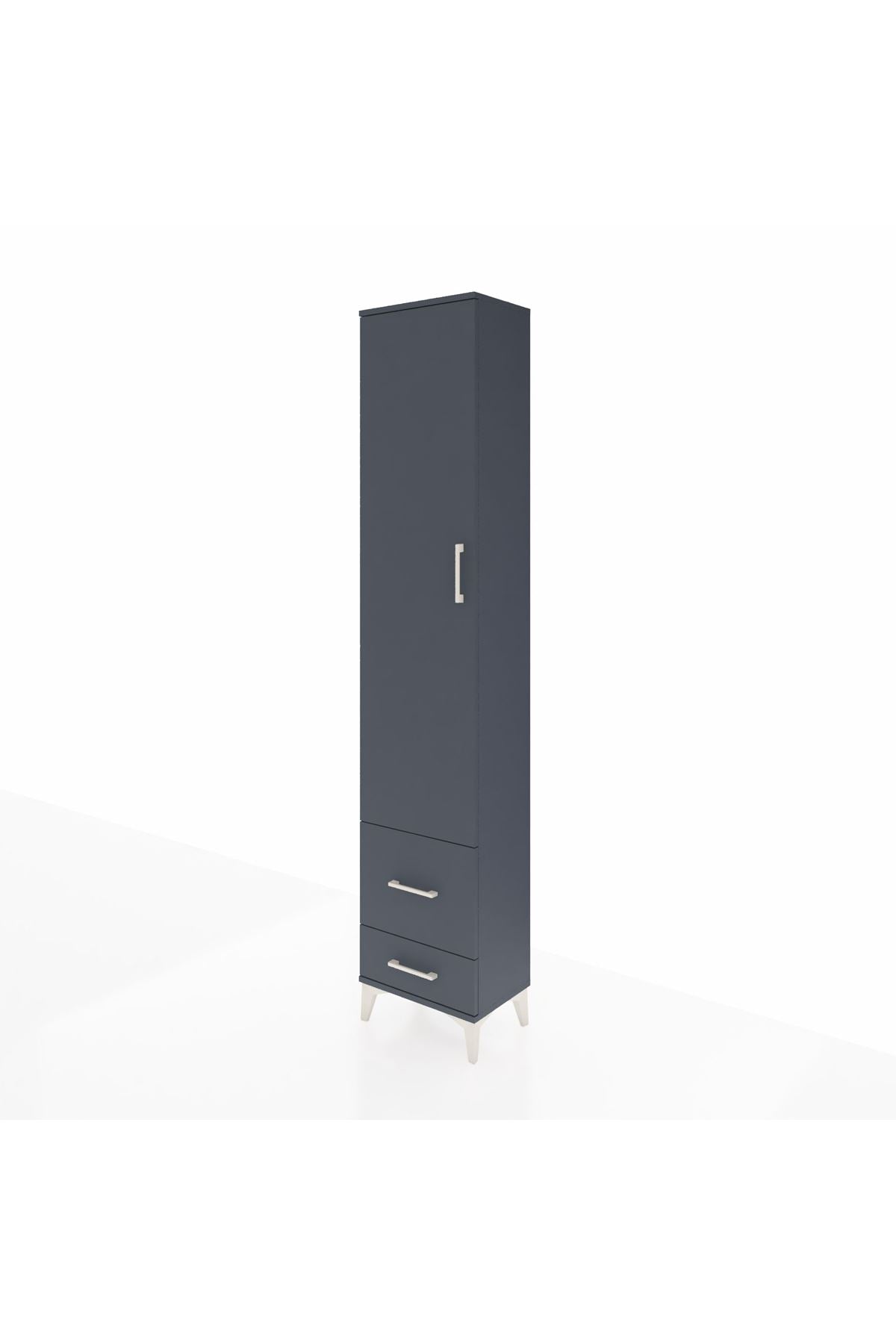 Arges Dolap 2 Raflı 2 Çekmeceli Tek Askılı 44x30x221 - S28M023V5A