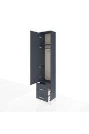 Arges Dolap 2 Raflı 2 Çekmeceli Tek Askılı 44x30x221 - S28M023V5A