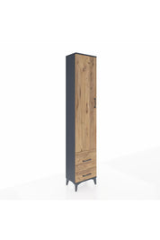 Arges Dolap 2 Raflı 2 Çekmeceli Tek Askılı 44x30x221 - S28M023V6A