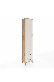 Arges Dolap 2 Raflı 2 Çekmeceli Tek Askılı 44x30x221 - S28M023V7A