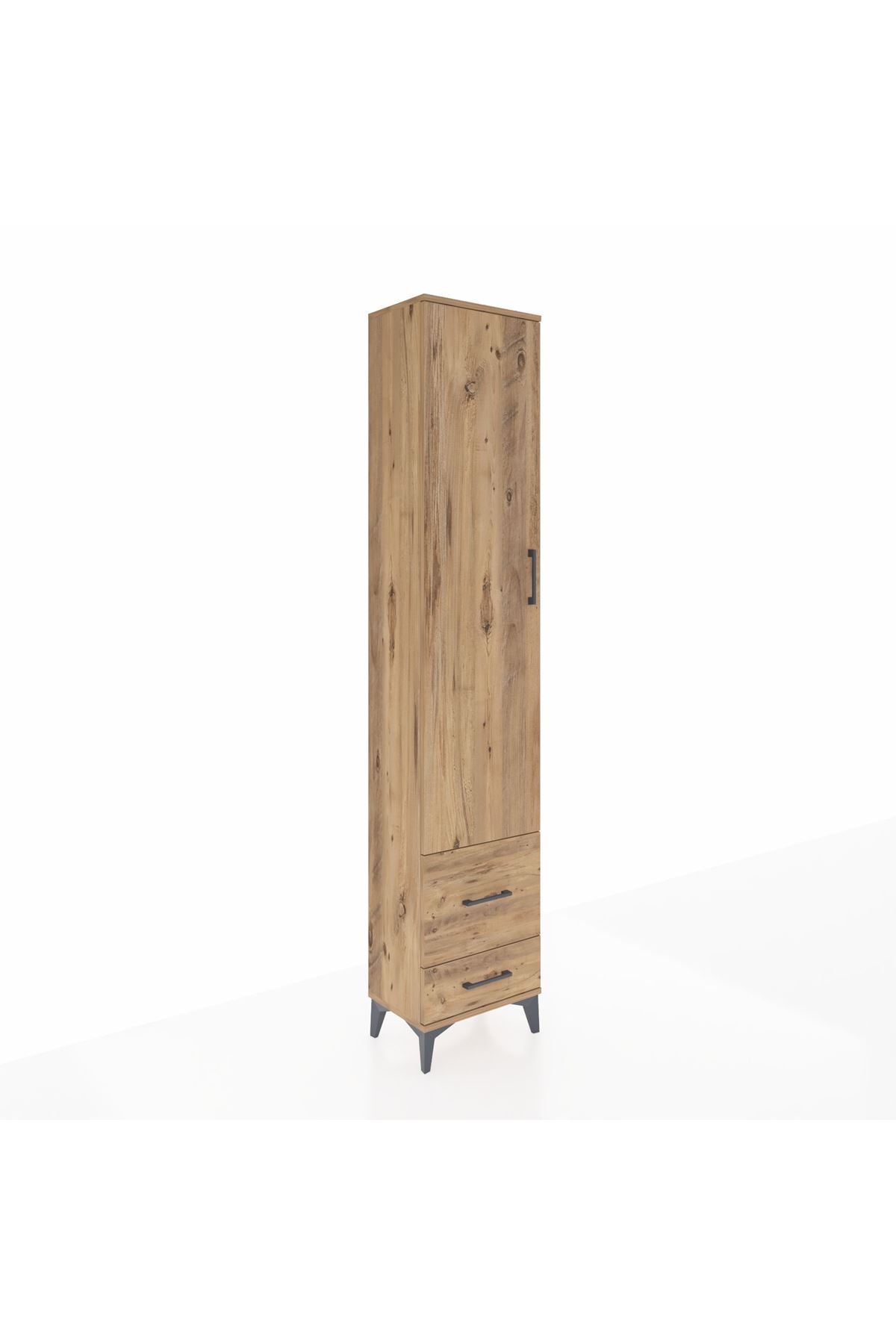 Arges Dolap 2 Raflı 2 Çekmeceli Tek Askılı 44x30x221 - S28M023V9A