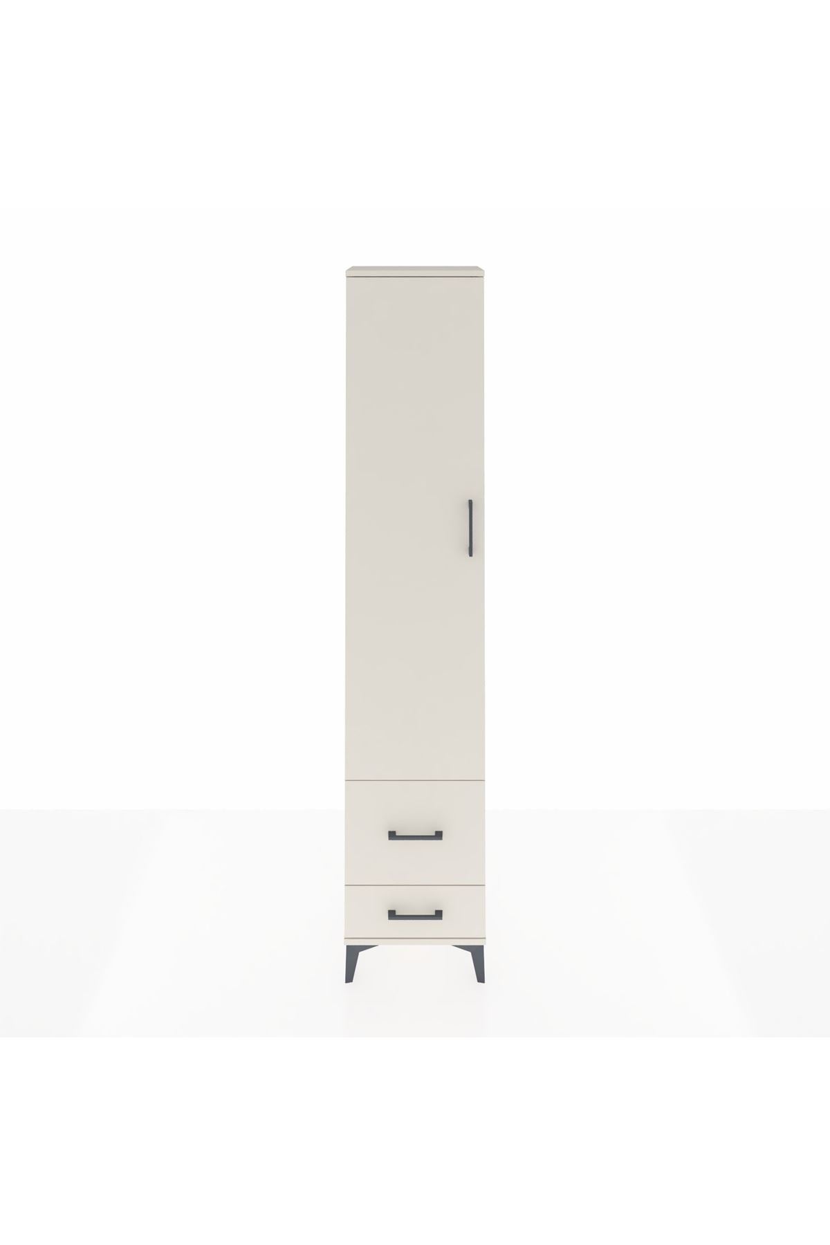 Arges Dolap 4 Raflı 2 Çekmeceli Tek Kapaklı 44x30x221 - S28M024V1A