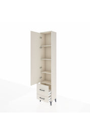 Arges Dolap 4 Raflı 2 Çekmeceli Tek Kapaklı 44x30x221 - S28M024V1A