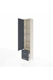 Arges Dolap 4 Raflı 2 Çekmeceli Tek Kapaklı 44x30x221 - S28M024V2A