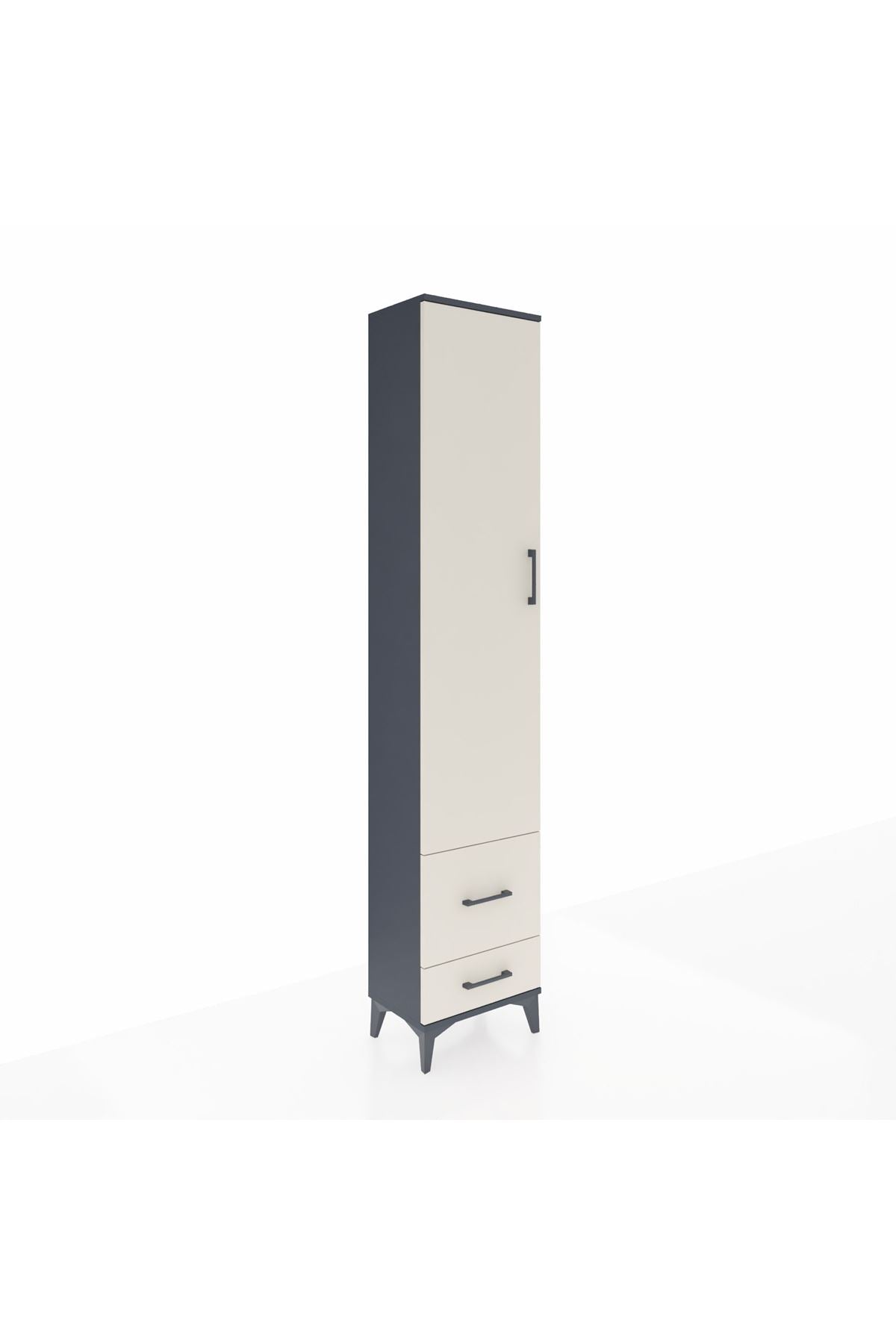 Arges Dolap 4 Raflı 2 Çekmeceli Tek Kapaklı 44x30x221 - S28M024V4A