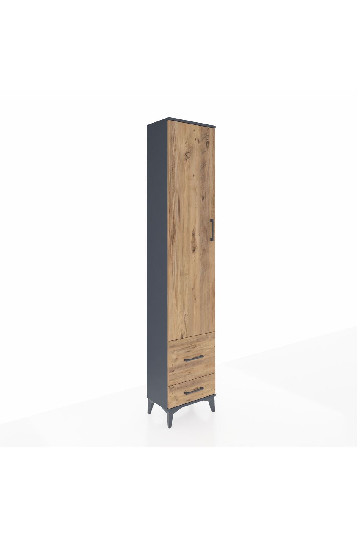 Arges Dolap 4 Raflı 2 Çekmeceli Tek Kapaklı 44x30x221 - S28M024V6A