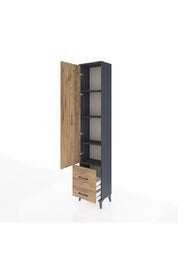 Arges Dolap 4 Raflı 2 Çekmeceli Tek Kapaklı 44x30x221 - S28M024V6A