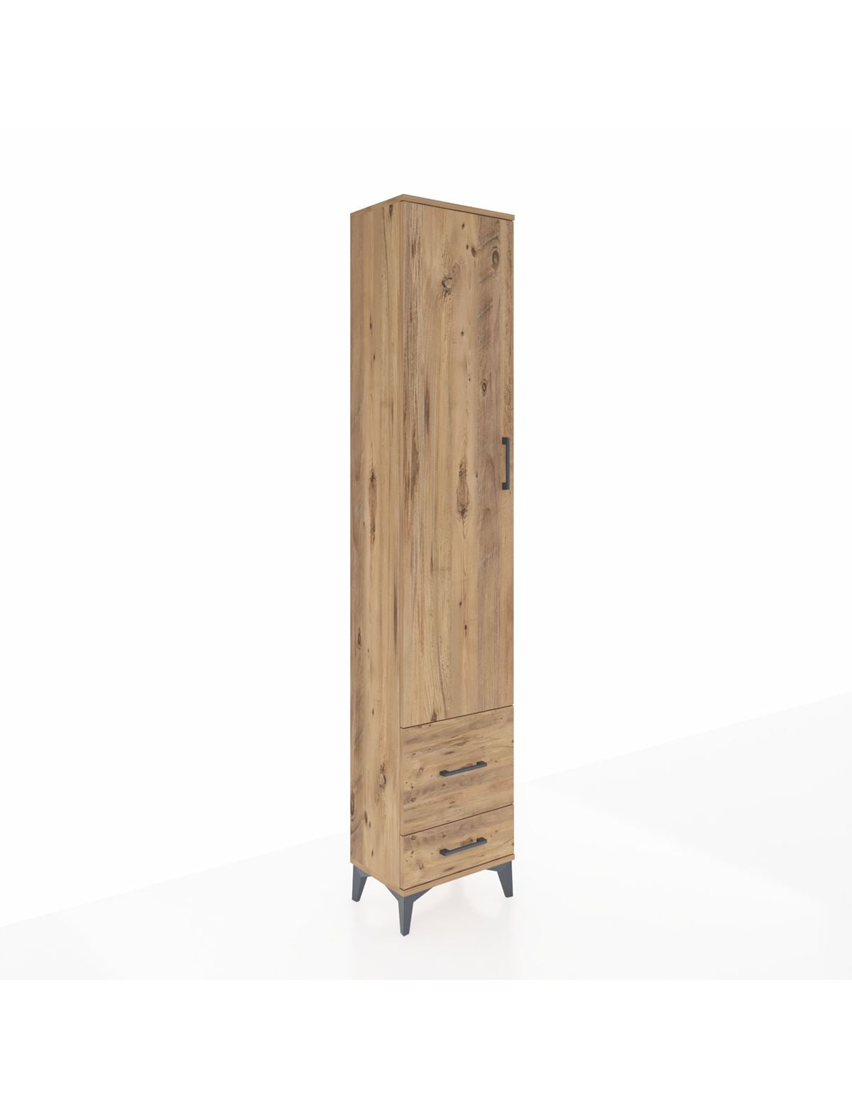 Arges Dolap 4 Raflı 2 Çekmeceli Tek Kapaklı 44x30x221 - S28M024V9A
