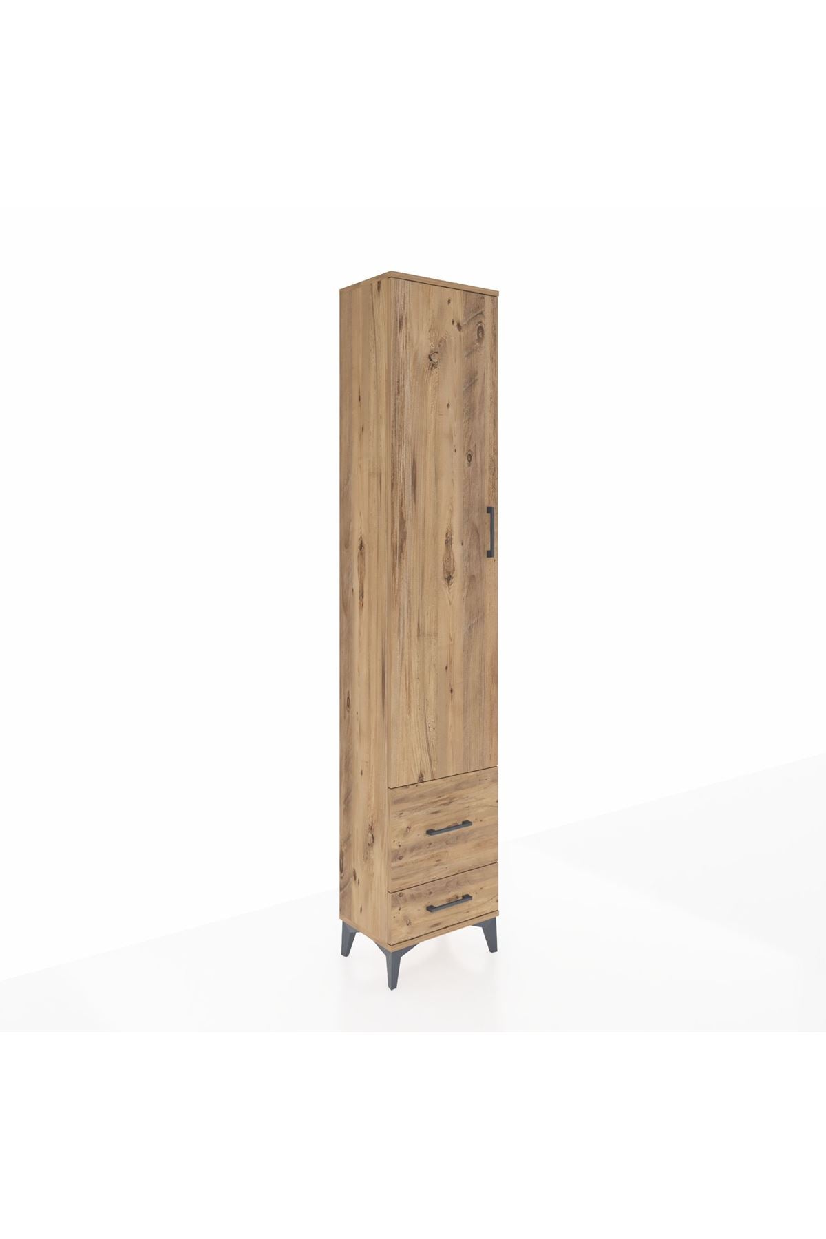 Arges Dolap 4 Raflı 2 Çekmeceli Tek Kapaklı 44x30x221 - S28M024V9A